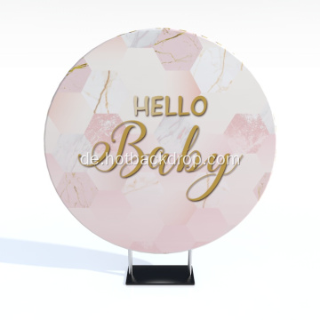 Baby Boy Circle Booth Hintergrund Stand Rahmen